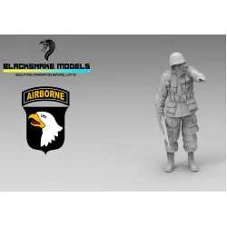 Black Snake St-23-16 1/16 Soldier Of The 101st Airborne At Bastogne Ww2 D-day Resin Figure Kit