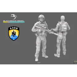 Black Snake Uks-01-16 1/16 Azov Ukrainian Soldier Resin Figure