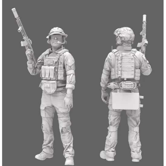 Black Snake Uks-02 1/35 Ukrainian Soldier Resin Figure