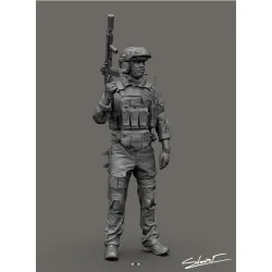 Black Snake Uks-02 1/35 Ukrainian Soldier Resin Figure