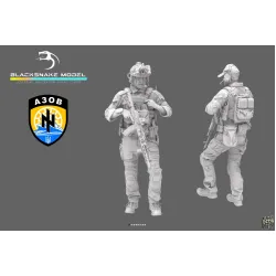 Black Snake Uks-03 1/35 AZOV Ukrainian Soldier Resin Figure