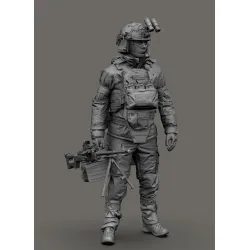 Black Snake Uks-06 1/35 Ukrainian Omega Special Forces Operator Gunner Resin Figure