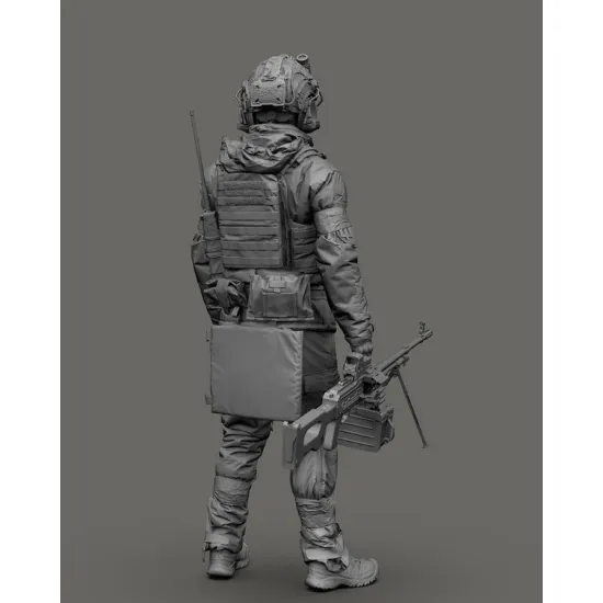 Black Snake Uks-06 1/35 Ukrainian Omega Special Forces Operator Gunner Resin Figure