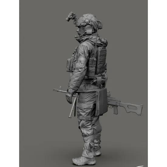 Black Snake Uks-06 1/35 Ukrainian Omega Special Forces Operator Gunner Resin Figure