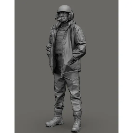 Black Snake Uks-07 1/35 Ukrainian Bradley Crewman 47th Mechanized Brigade Resin Figure
