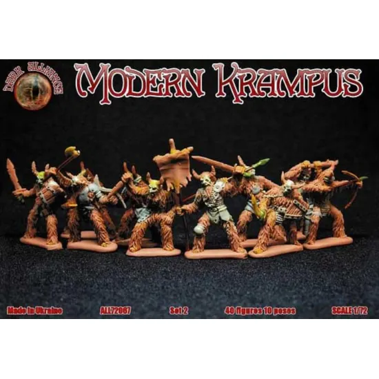Alliance 72067 1/72 Modern Krampus Set 2 40 Figures/10 Poses Figures Model Kit