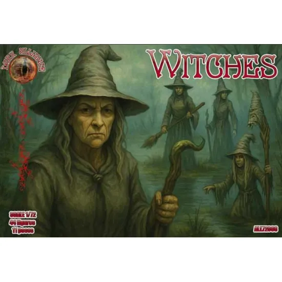 Alliance 72068 1/72 Witches 44 Figures/11 Poses Figures Model Kit