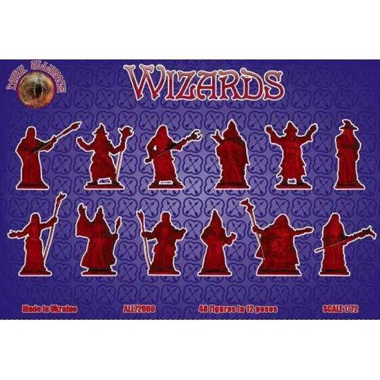 Alliance 72069 1/72 Wizards 48 Figures/12 Poses Figures Model Kit