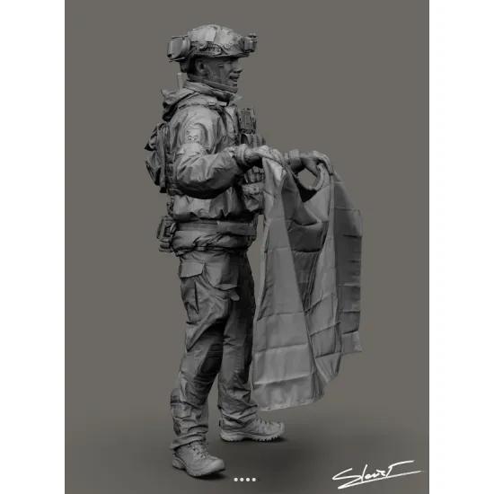 Black Snake Uks-08 1/35 Ukrainian Omega Special Forces Operator Resin Figure Kit