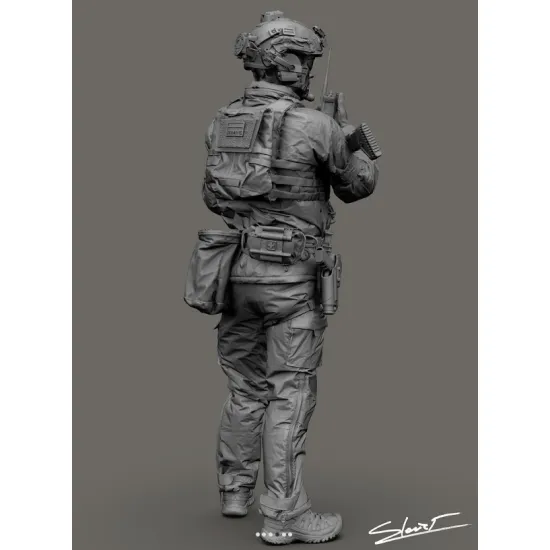 Black Snake Uks-09 1/35 Ukrainian Omega Special Forces Operator Resin Figure Kit