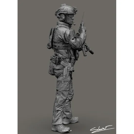 Black Snake Uks-09 1/35 Ukrainian Omega Special Forces Operator Resin Figure Kit
