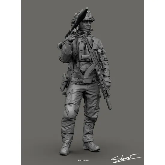 Black Snake Uks-10 1/35 Ukrainian Omega Special Forces Operator Rpg Resin Figure