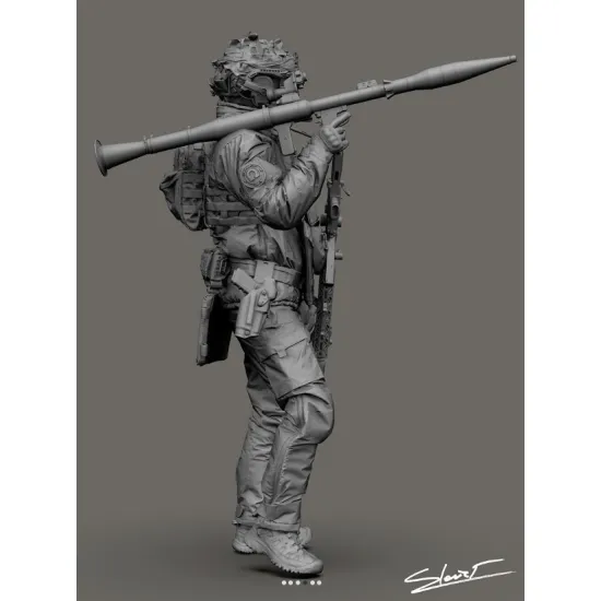 Black Snake Uks-10 1/35 Ukrainian Omega Special Forces Operator Rpg Resin Figure