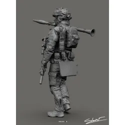 Black Snake Uks-10 1/35 Ukrainian Omega Special Forces Operator Rpg Resin Figure