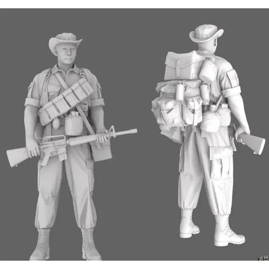 Black Snake Sog-02 1/35 Macv Sog Soldier Vietnam War Resin Figure Kit