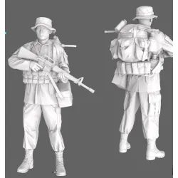 Black Snake Sog-03 1/35 Macv Sog Soldier Vietnam War Resin Figure Kit