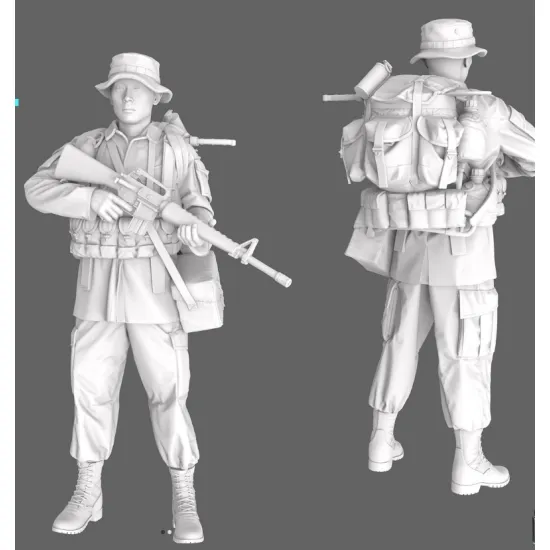 Black Snake Sog-03 1/35 Macv Sog Soldier Vietnam War Resin Figure Kit