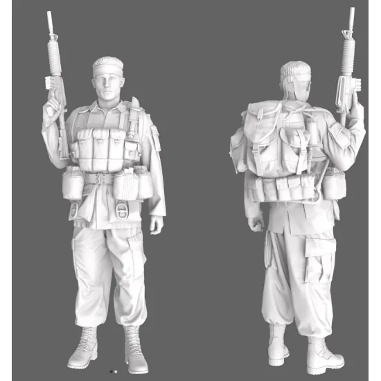 Black Snake Sog-04 1/35 Macv Sog Soldier Vietnam War Resin Figure Kit