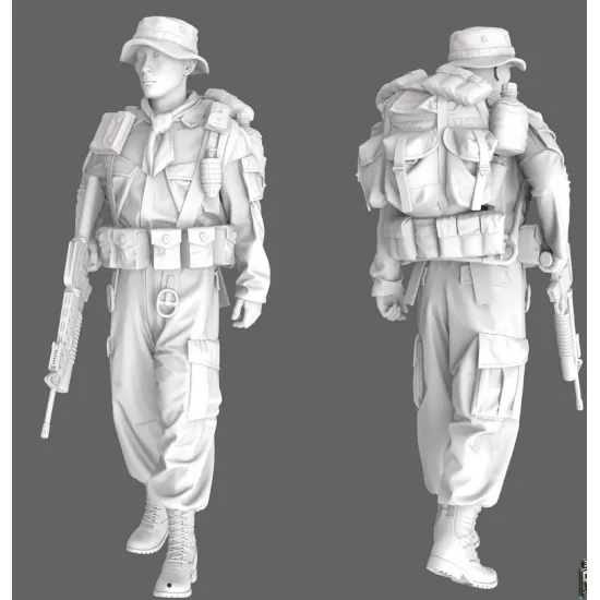 Black Snake Sog-05 1/35 Macv Sog Soldier Vietnam War Resin Figure Kit
