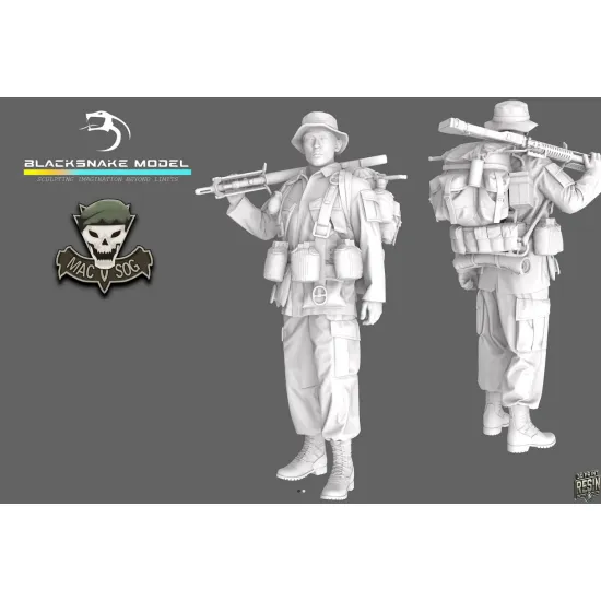 Black Snake Sog-06 1/35 Macv Sog Soldier Vietnam War Resin Figure Kit