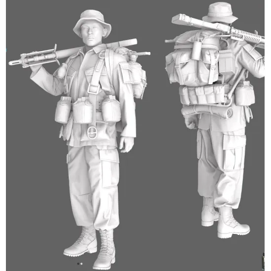 Black Snake Sog-06 1/35 Macv Sog Soldier Vietnam War Resin Figure Kit