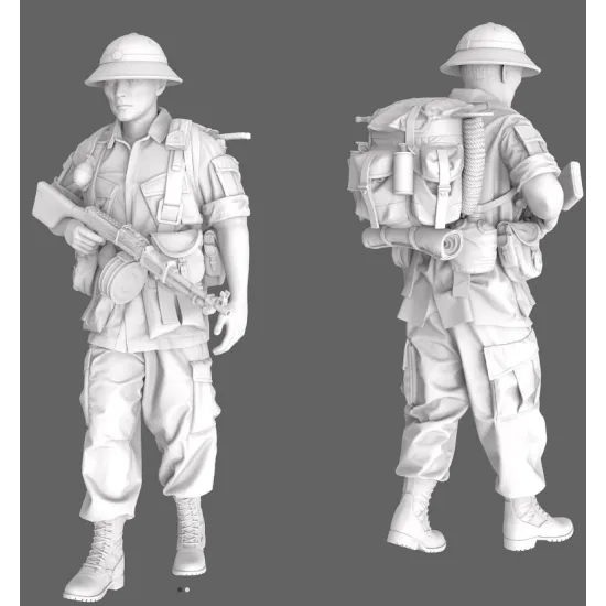 Black Snake Sog-07 1/35 Macv Sog Soldier Vietnam War Resin Figure Kit