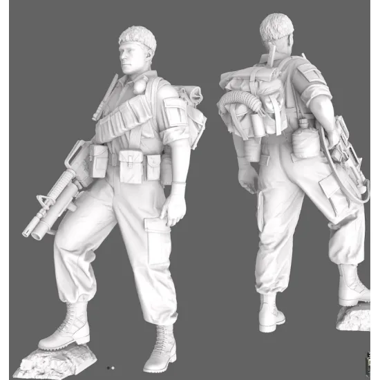 Black Snake Sog-08 1/35 Macv Sog Soldier Vietnam War Resin Figure Kit