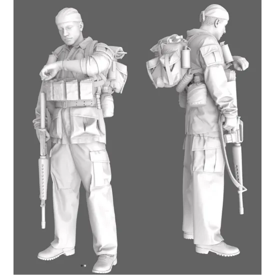 Black Snake Sog-09 1/35 Macv Sog Soldier Vietnam War Resin Figure Kit