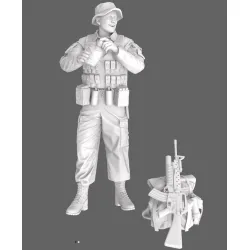 Black Snake Sog-10 1/35 Macv Sog Soldier Vietnam War Resin Figure Kit