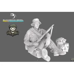 Black Snake Sog-12 1/35 Macv Sog Soldier Vietnam War Resin Figure Kit
