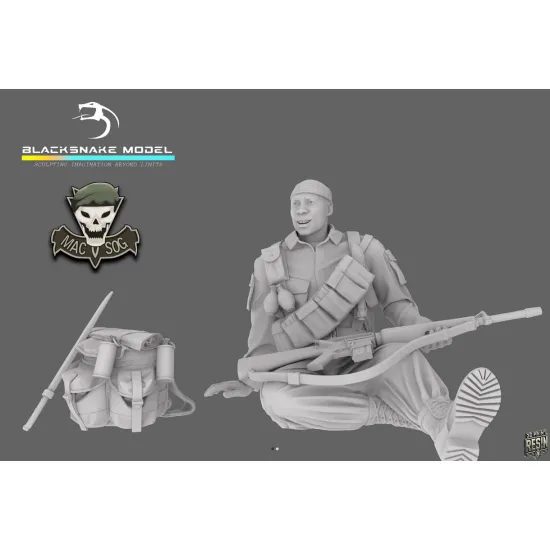 Black Snake Sog-14 1/35 Macv Sog Soldier Vietnam War Resin Figure Kit