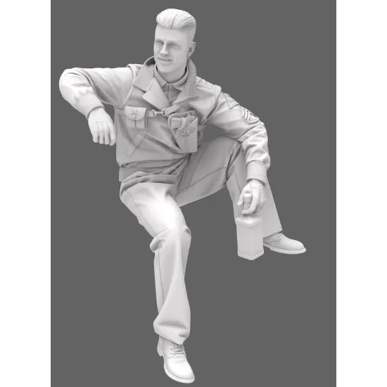 Black Snake Crew-01 1/35 Usa Tank Crew Ww2 Resin Figure Kit