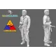 Black Snake Crew-03 1/35 Usa Tank Crew Ww2 Resin Figure Kit