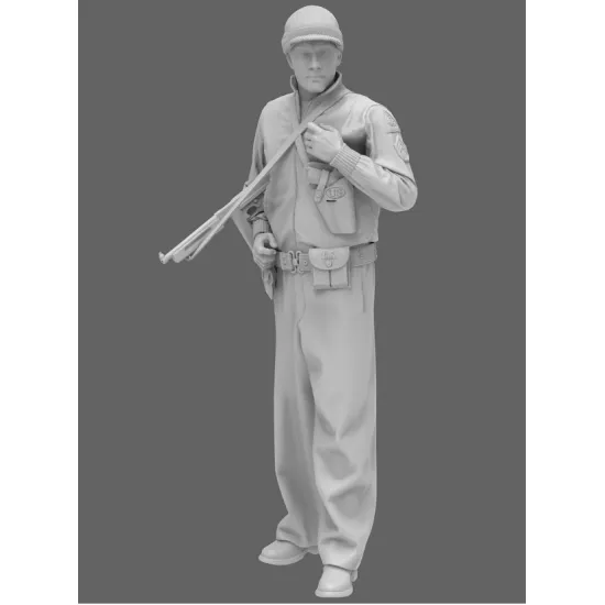 Black Snake Crew-05 1/35 Usa Tank Crew Ww2 Resin Figure Kit