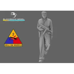 Black Snake Crew-07 1/35 Usa Tank Crew Ww2 Resin Figure Kit