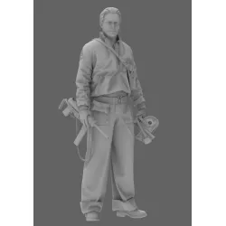Black Snake Crew-08 1/35 Usa Tank Crew Ww2 Resin Figure Kit