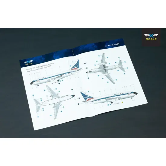 X-scale 144012 1/144 Airliner B737-2s3 Delta Medium-range Narrow-body Passenger Airliner