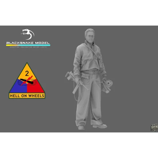 Black Snake 2nd-02 1/35 2nd Armored Infantry Team Leader Ww2 Resin Figure Kit