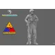 Black Snake 2nd-03 1/35 2nd Armored Infantry Mg Ww2 Resin Figure Kit