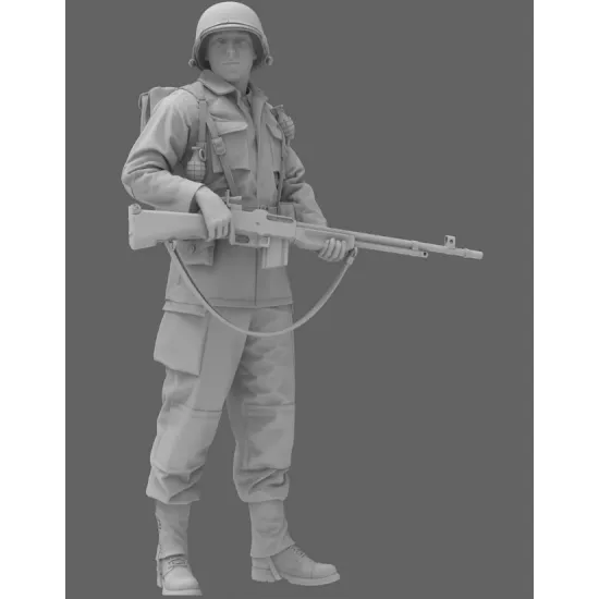 Black Snake 2nd-04 1/35 2nd Armored Infantry Soldier Bar Ww2 Resin Figure Kit