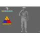 Black Snake 2nd-05 1/35 2nd Armored Infantry Soldier Ww2 Resin Figure Kit
