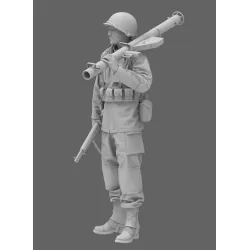 Black Snake 2nd-07 1/35 2nd Armored Infantry Soldier Ww2 Resin Figure Kit