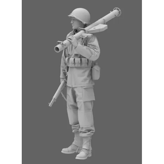 Black Snake 2nd-07 1/35 2nd Armored Infantry Soldier Ww2 Resin Figure Kit