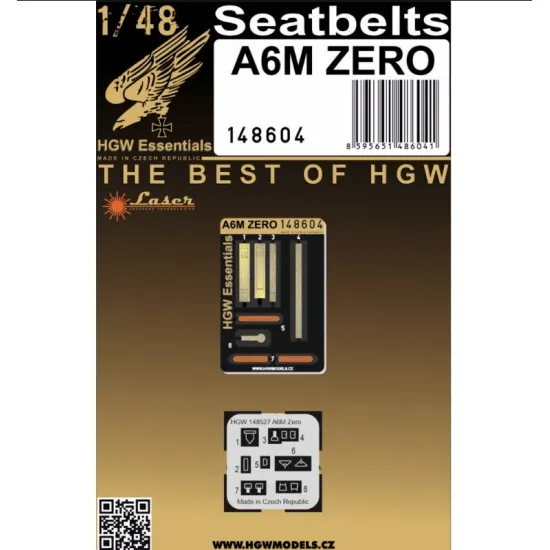 Hgw 148604 1/48 A6m Zero - Tracks Photo-etched Accessories