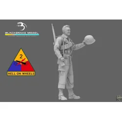 Black Snake 2nd-08 1/35 2nd Armored Infantry Sniper Ww2 Resin Figure Kit