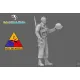 Black Snake 2nd-08 1/35 2nd Armored Infantry Sniper Ww2 Resin Figure Kit
