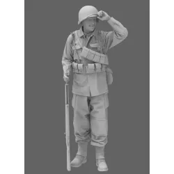 Black Snake 2nd-09 1/35 2nd Armored Infantry Soldier Ww2 Resin Figure Kit