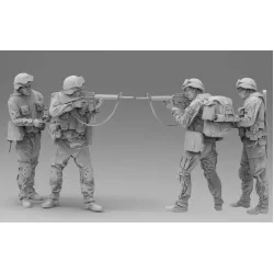 Black Snake Usmc-01-02 1/35 Us Marines Operation Iraqi Freedom 2 Figures In Kit