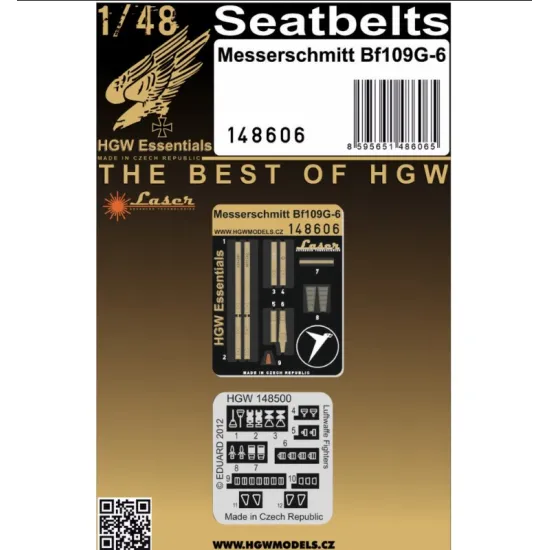 Hgw 148606 1/48 Bf109g-6 - Tracks Photo-etched Accessories