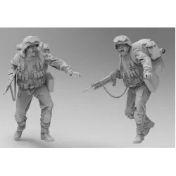 Black Snake Usmc-03 1/35 Us Marines Operation Iraqi Freedom 2 Figures In Kit